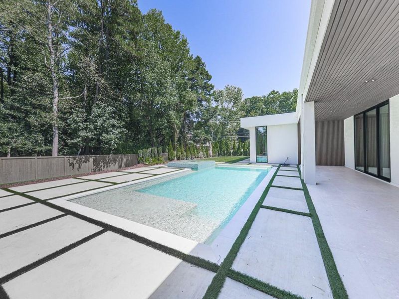 Exterior details and patio area of a home in , Marietta (Image 38). Exterior details and patio area of a home in , Marietta (Image 38).