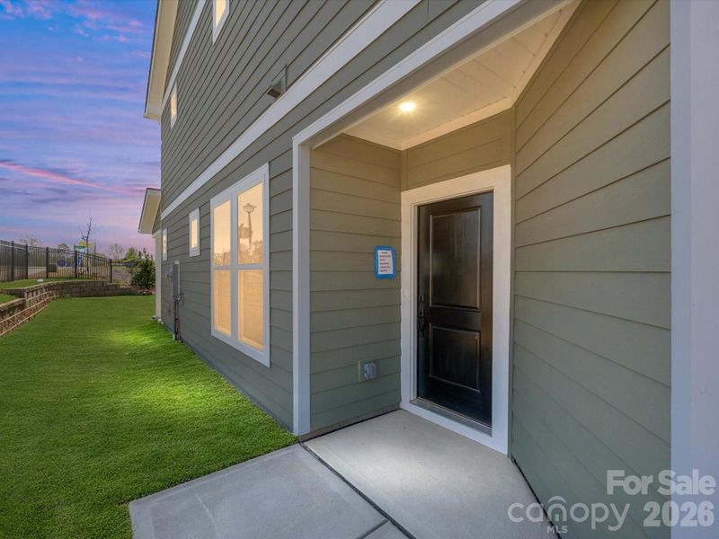 Exterior details and patio area of a home in Westview Towns, Waxhaw (Image 20).