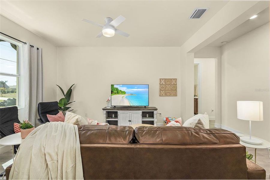 Furnished interior view inside a new home in , Cape Coral (Image 5). Furnished interior view inside a new home in , Cape Coral (Image 5).