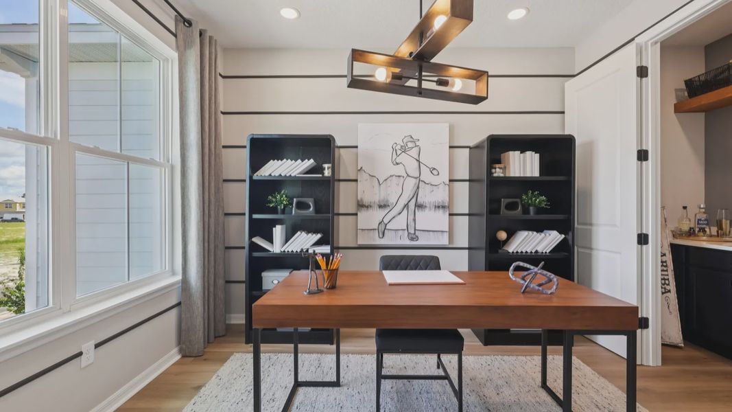 Furnished interior view inside a new home in Isla Mirada, San Antonio (Image 38).