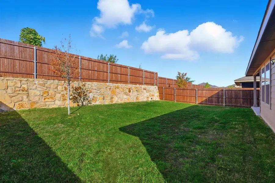 View of fenced backyard View of fenced backyard