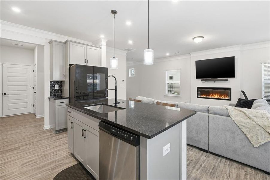 Furnished interior view inside a new home in , Powder Springs (Image 19).