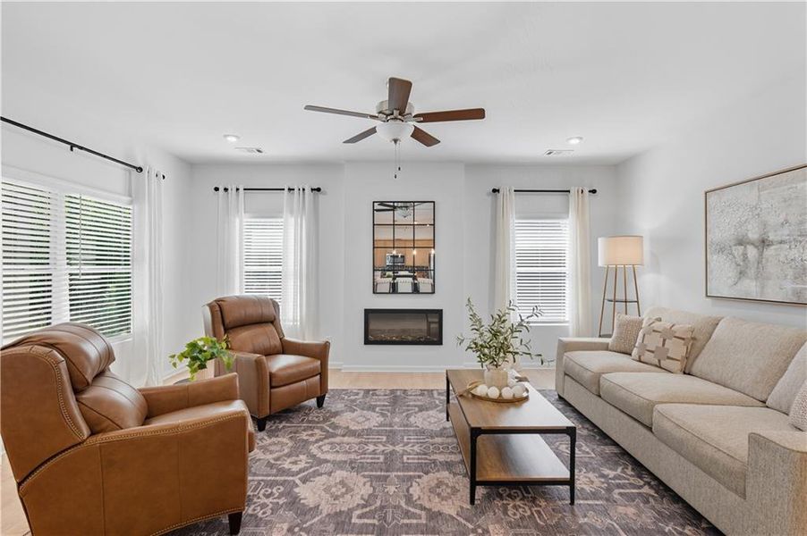 Furnished interior view inside a new home in Meadow Pines, Dallas (Image 3).