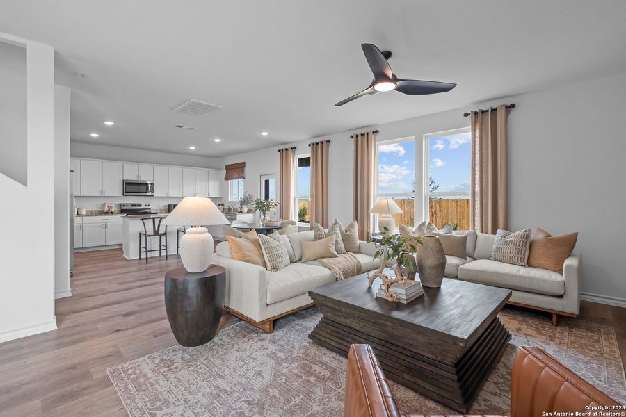 Furnished interior view inside a new home in Corley Farms, Boerne (Image 8).