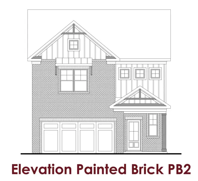 Representative rendering of the exterior for the Holly by Chafin Communities (Image 7).