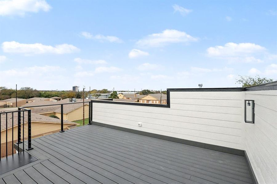 Exterior details and patio area of a home in , Dallas (Image 4). Exterior details and patio area of a home in , Dallas (Image 4).