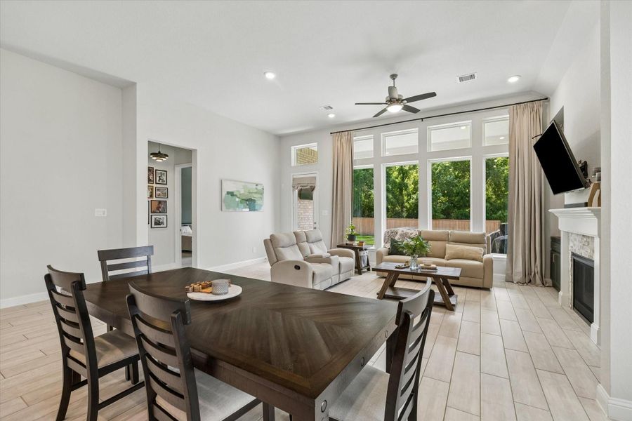 Open-concept layout connects the main living spaces for an airy, spacious feel. Open-concept layout connects the main living spaces for an airy, spacious feel.