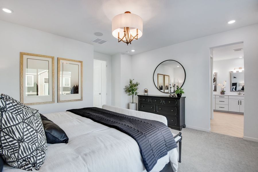 Furnished interior view inside a new home in Reunion, Commerce City (Image 6).