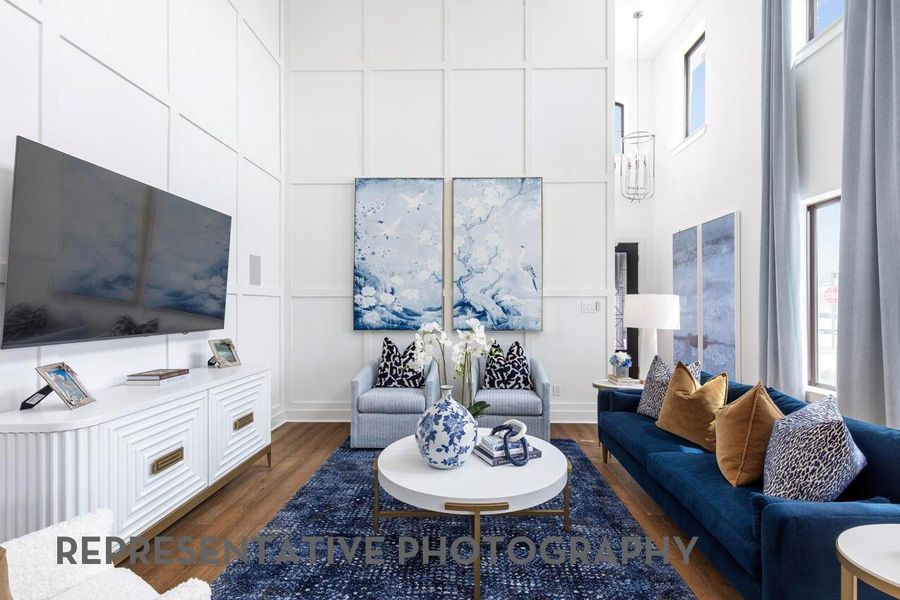 Furnished interior view inside a new home in Pomona, Manvel (Image 4).