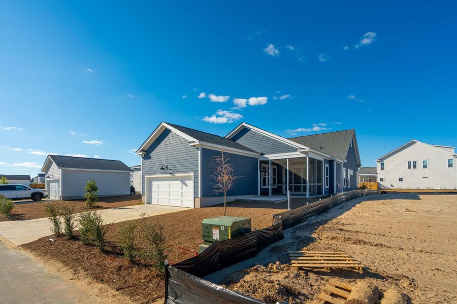 Exterior details and patio area of a home in Nexton, Summerville (Image 19).