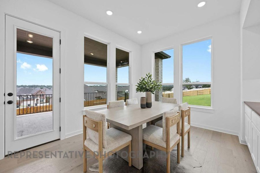 Furnished interior view inside a new home in Parkside On The River: 50ft. lots, Georgetown (Image 8).