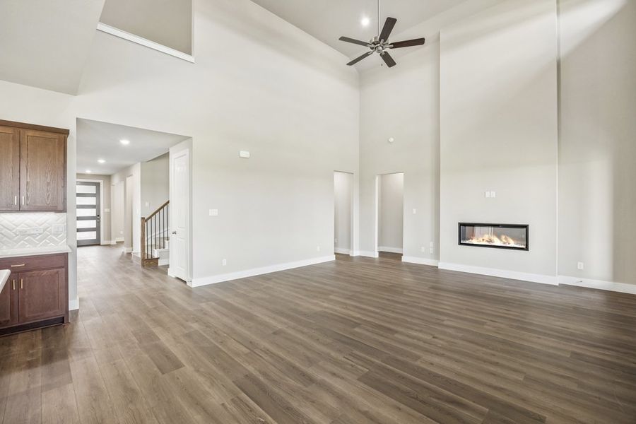 Representative unfurnished interior of a home built from the The Mockingbird by Lillian Custom Homes in Polo Ridge, Forney (Image 35).