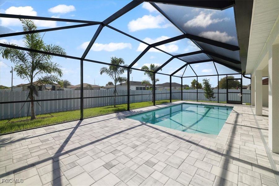 Exterior details and patio area of a home in Cape Coral, Cape Coral (Image 20).