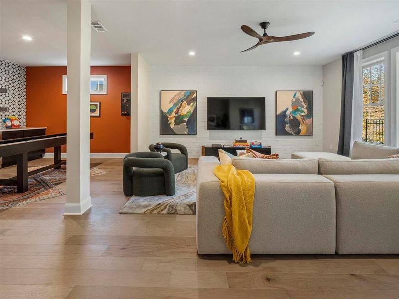 Furnished interior view inside a new home in , Suwanee (Image 29).