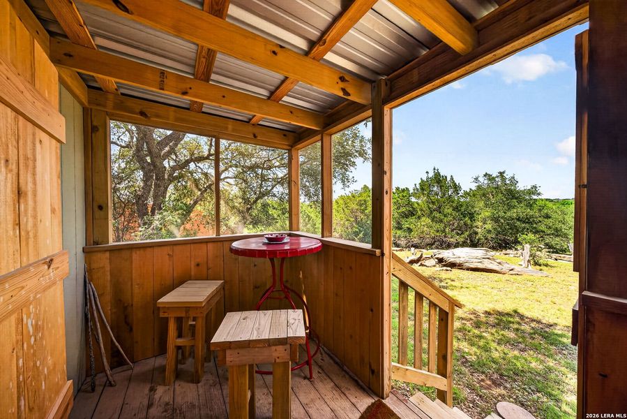 Exterior details and patio area of a home in , Bandera (Image 5).