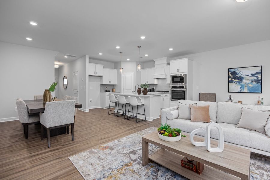 Representative furnished interior of a home built from the The Warren by Davidson Homes LLC in Gregory Village Townhomes, Lillington (Image 10).