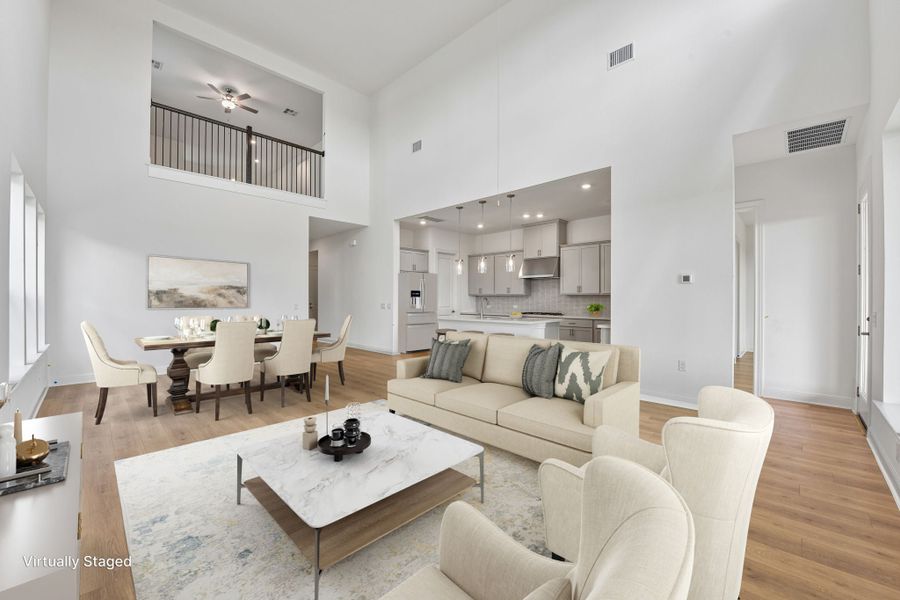 Representative furnished interior of a home built from the Piedmont by Taylor Morrison in Santa Rita Ranch, Liberty Hill (Image 10). Representative furnished interior of a home built from the Piedmont by Taylor Morrison in Santa Rita Ranch, Liberty Hill (Image 10).