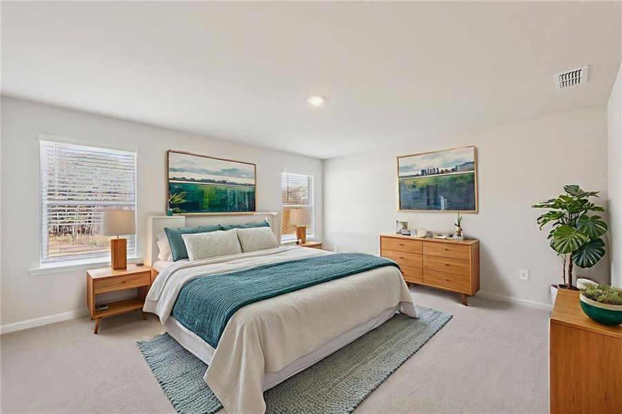 Furnished interior view inside a new home in Parkside at Grayson, Grayson (Image 16).