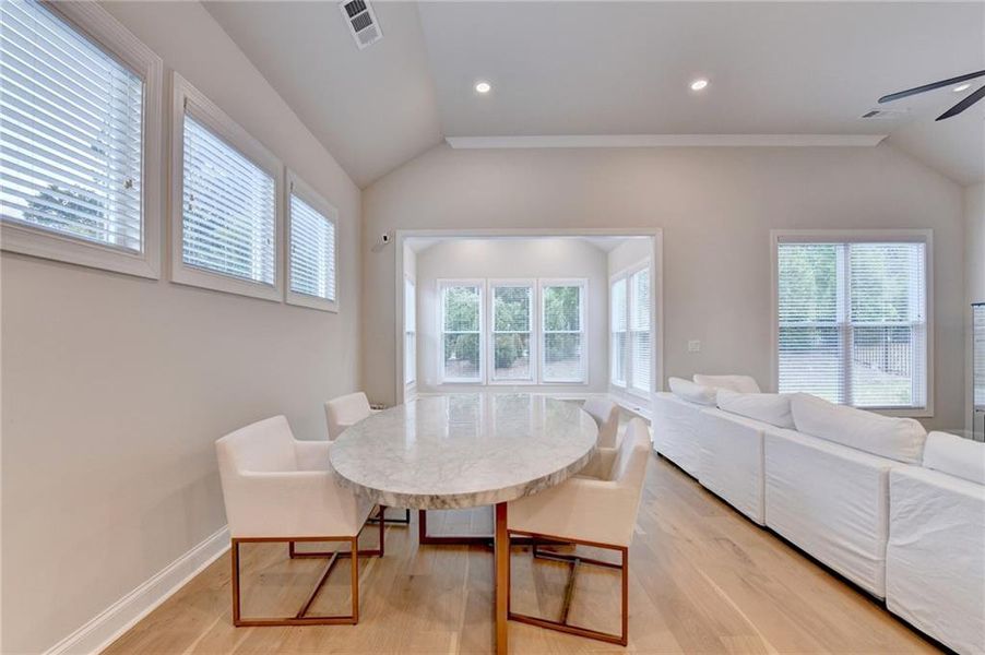Furnished interior view inside a new home in Ellington Townhomes, Suwanee (Image 48).