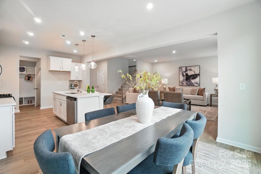 Furnished interior view inside a new home in Waxhaw Landing, Monroe (Image 4).