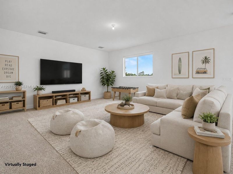 Furnished interior view inside a new home in , Davie (Image 8).