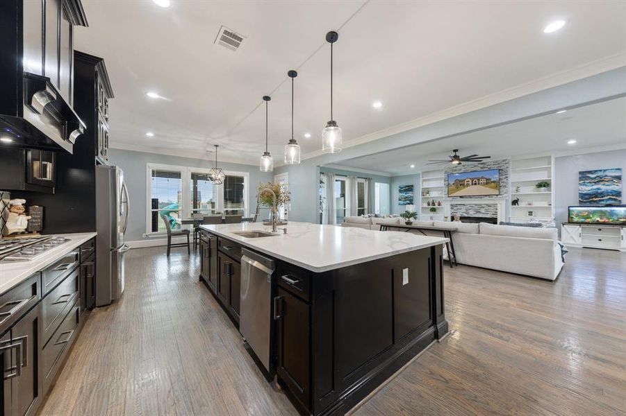 Furnished interior view inside a new home in , Royse City (Image 29).