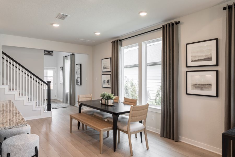 Furnished interior view inside a new home in Mason Woods, Cypress (Image 7).