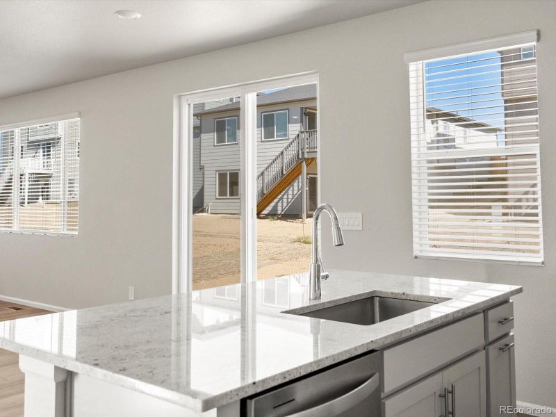 Furnished interior view inside a new home in Buffalo Highlands: The Flora Collection, Commerce City (Image 8).