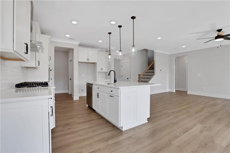 Furnished interior view inside a new home in Cambridge, Flowery Branch (Image 10).