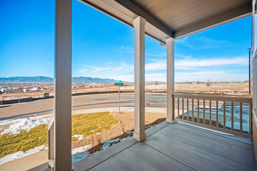 Exterior details and patio area of a home in Aspen Ranch, Fountain (Image 3).