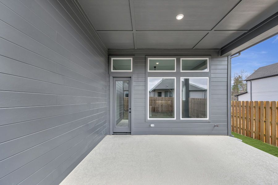 Exterior details and patio area of a home in COLTON - Reserve Collection, Todd Mission (Image 4). Exterior details and patio area of a home in COLTON - Reserve Collection, Todd Mission (Image 4).