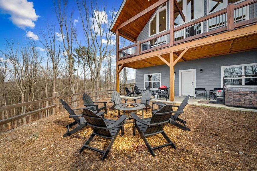 Exterior details and patio area of a home in , Talking Rock (Image 26).