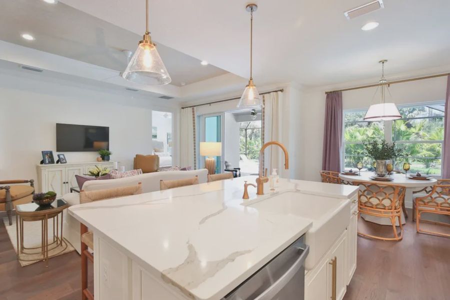 Furnished interior view inside a new home in Windward, Lakewood Ranch (Image 6).
