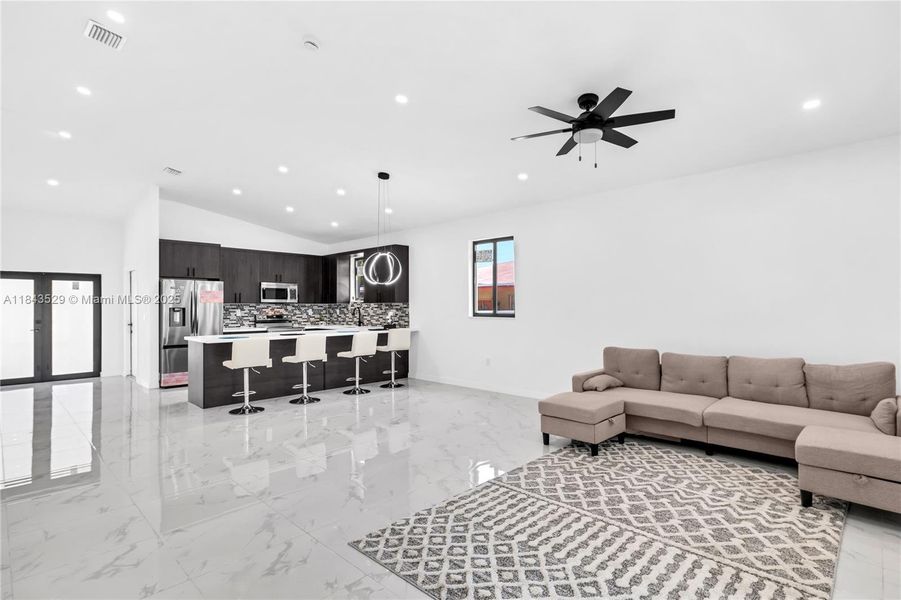 Furnished interior view inside a new home in , Pompano Beach (Image 5).