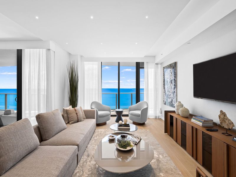 Furnished interior view inside a new home in , Pompano Beach (Image 5).