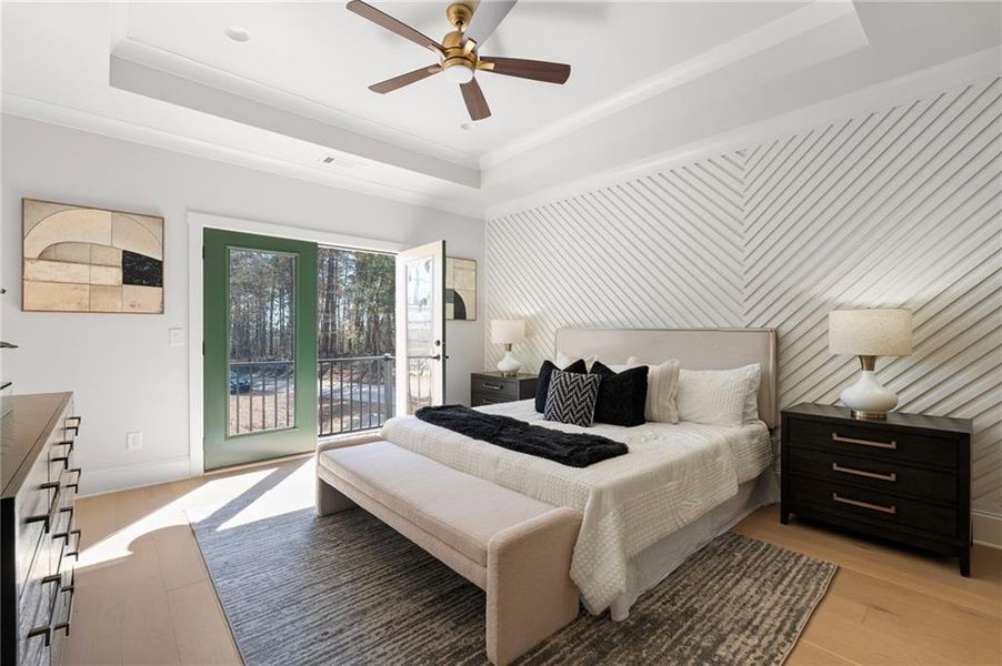 Furnished interior view inside a new home in , Cumming (Image 46).