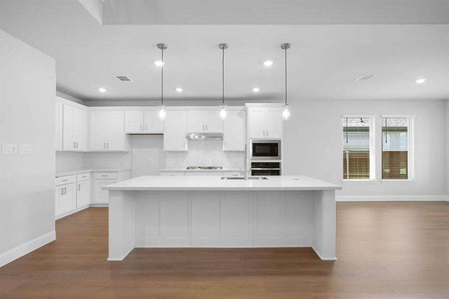 Furnished interior view inside a new home in South Oak 50s, Oak Point (Image 11). Furnished interior view inside a new home in South Oak 50s, Oak Point (Image 11).