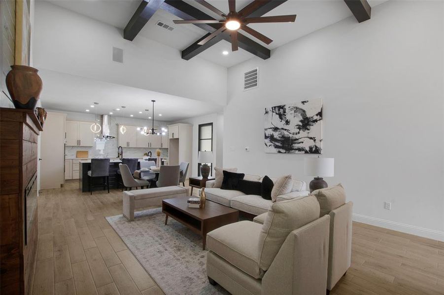 Furnished interior view inside a new home in , Tool (Image 10). Furnished interior view inside a new home in , Tool (Image 10).