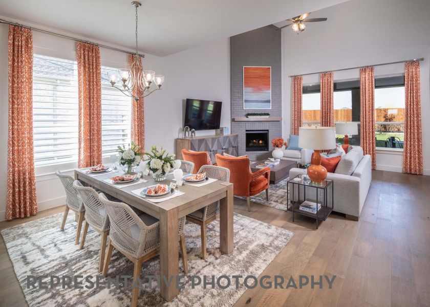 Furnished interior view inside a new home in Elyson, Katy (Image 7).