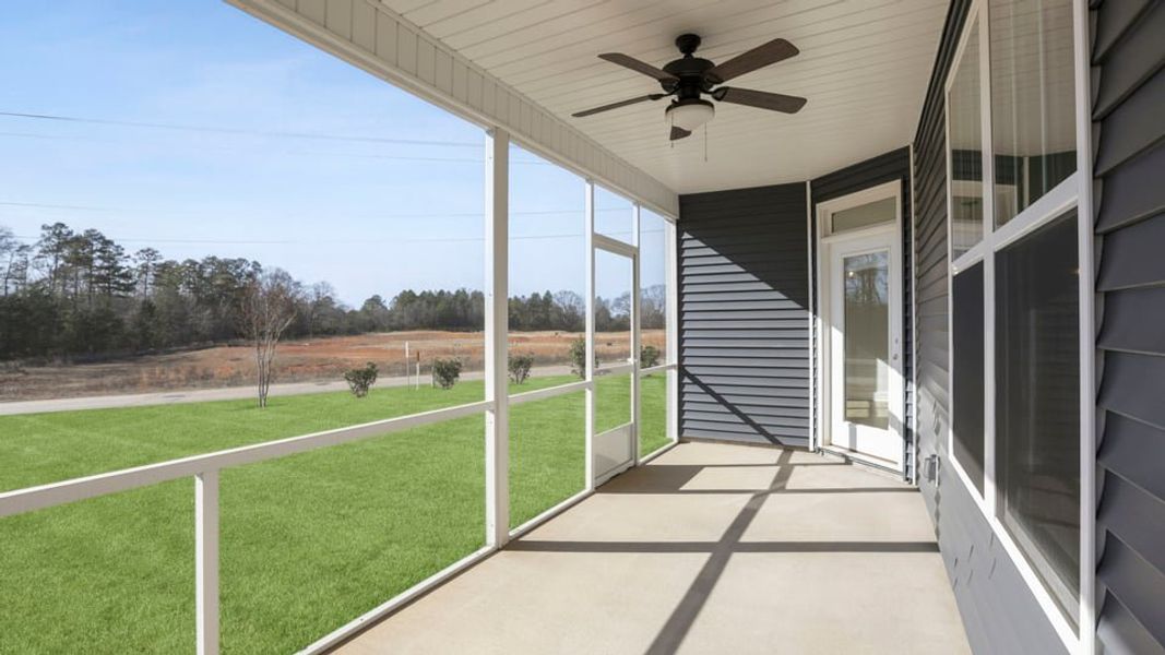Representative exterior details of a home built from the Atwood by D.R. Horton in Edgewood Estates, Greenville (Image 17).