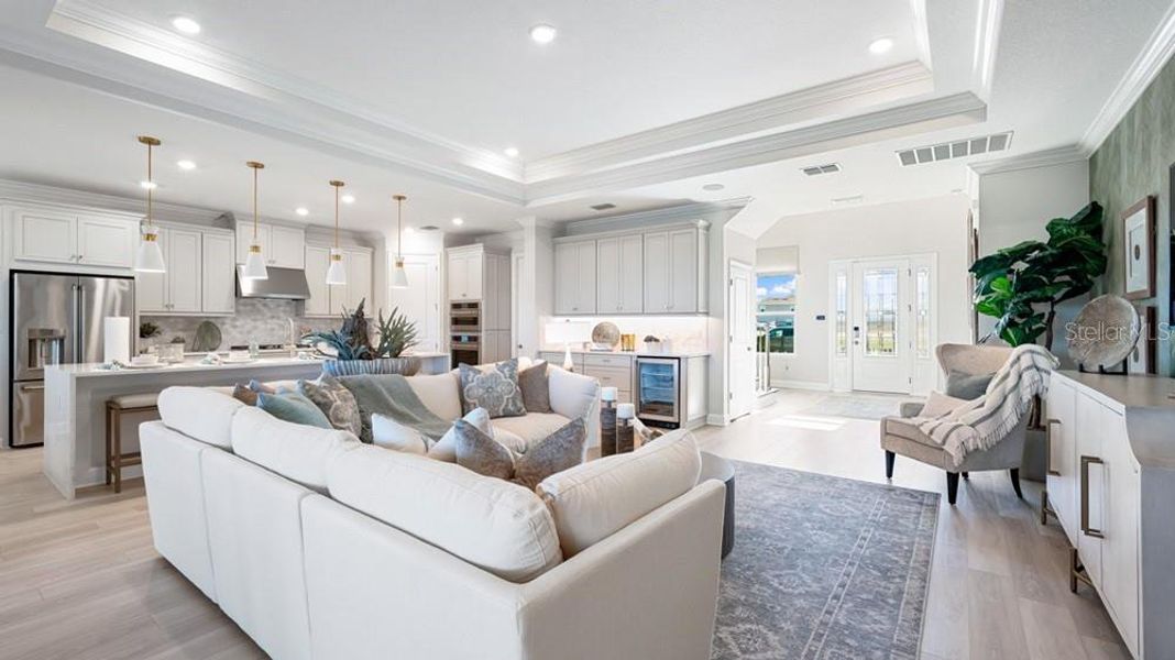 Furnished interior view inside a new home in Victoria Lakes, Odessa (Image 7). Furnished interior view inside a new home in Victoria Lakes, Odessa (Image 7).