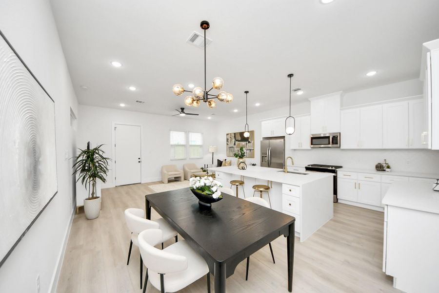 Furnished interior view inside a new home in , Houston (Image 10). Furnished interior view inside a new home in , Houston (Image 10).