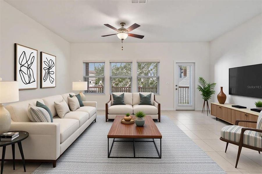 Furnished interior view inside a new home in , Tampa (Image 8).