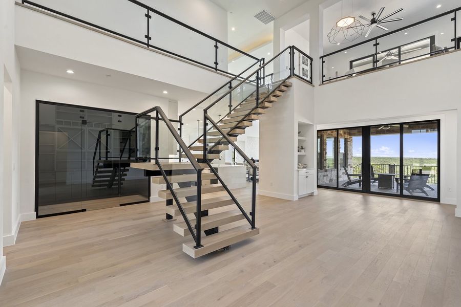 Furnished interior view inside a new home in Milky Way at River Place, Austin (Image 8). Furnished interior view inside a new home in Milky Way at River Place, Austin (Image 8).