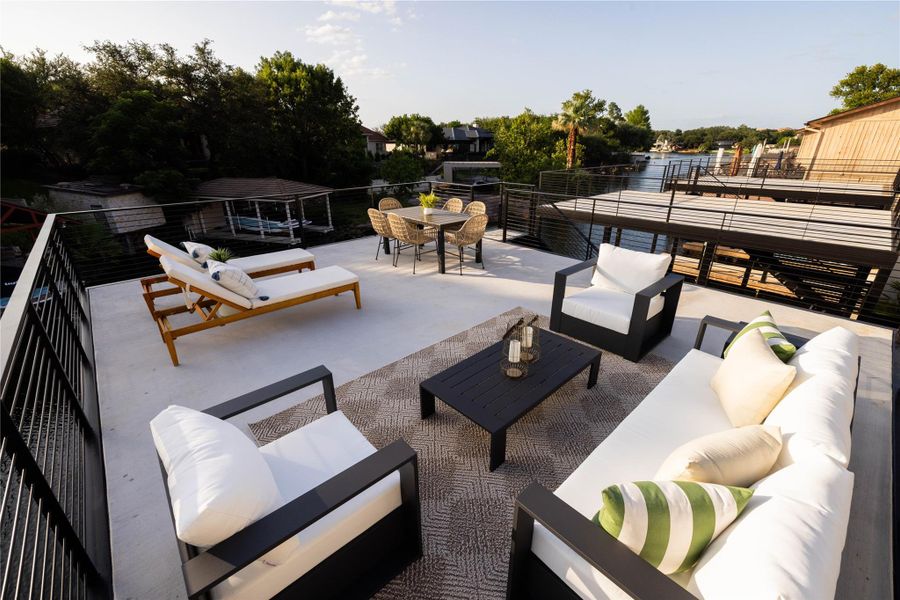 Exterior details and patio area of a home in , Horseshoe Bay (Image 24).