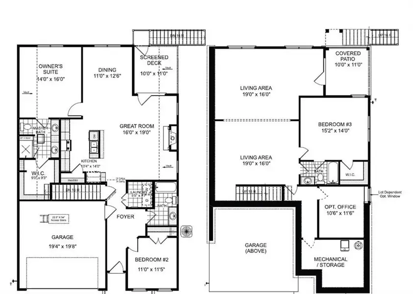 2D floor plan layout of this home in Madeira, Acworth, GA (Image 4).