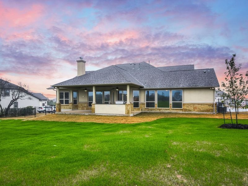 Representative exterior details of a home built from the Madera II by Giddens Homes in Scofield Farms Estates, Georgetown (Image 98).