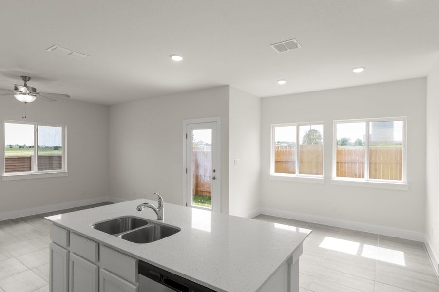 Representative furnished interior of a home built from the Colorado by Pacesetter Homes in Saddle Creek Twinhomes, Georgetown (Image 9).