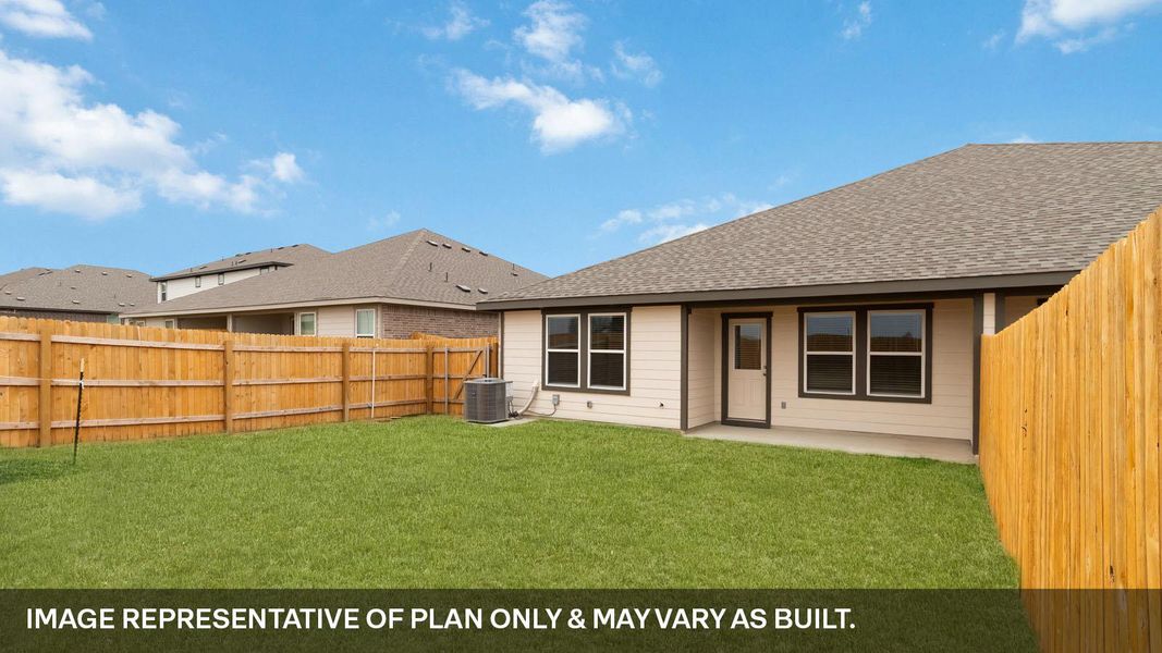 Exterior details and patio area of a home in Palomino, Manor (Image 18).