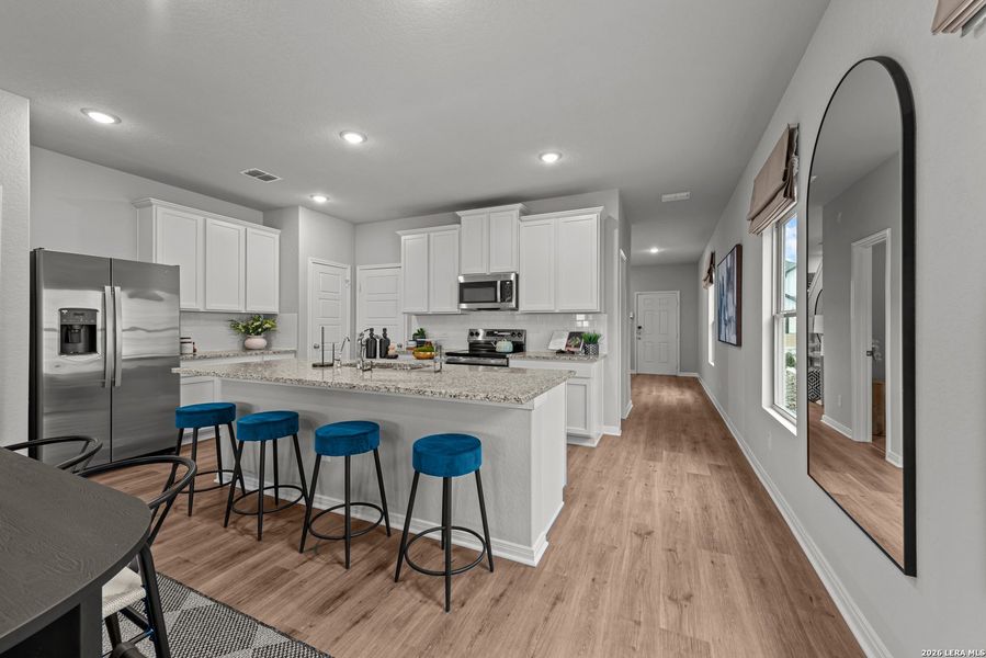 Furnished interior view inside a new home in Meadows at Clear Springs, New Braunfels (Image 9).